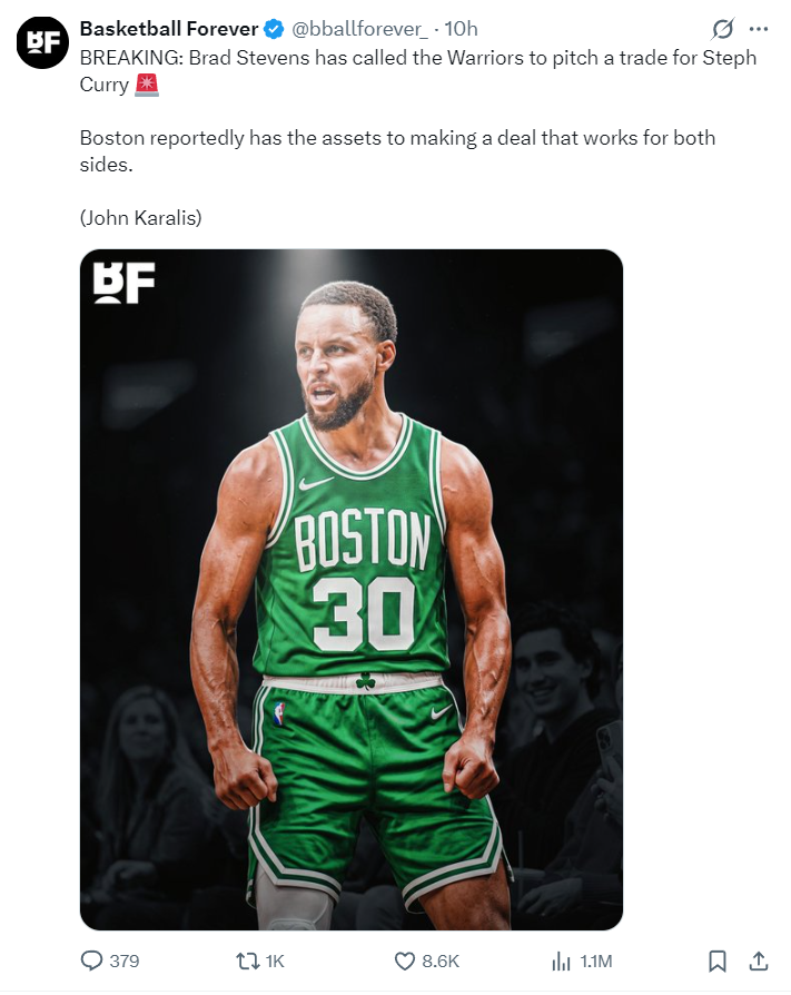 Góc Nhìn Net88: Xác suất Curry ở lại Warriors giảm 4%! Truyền thông Mỹ mô